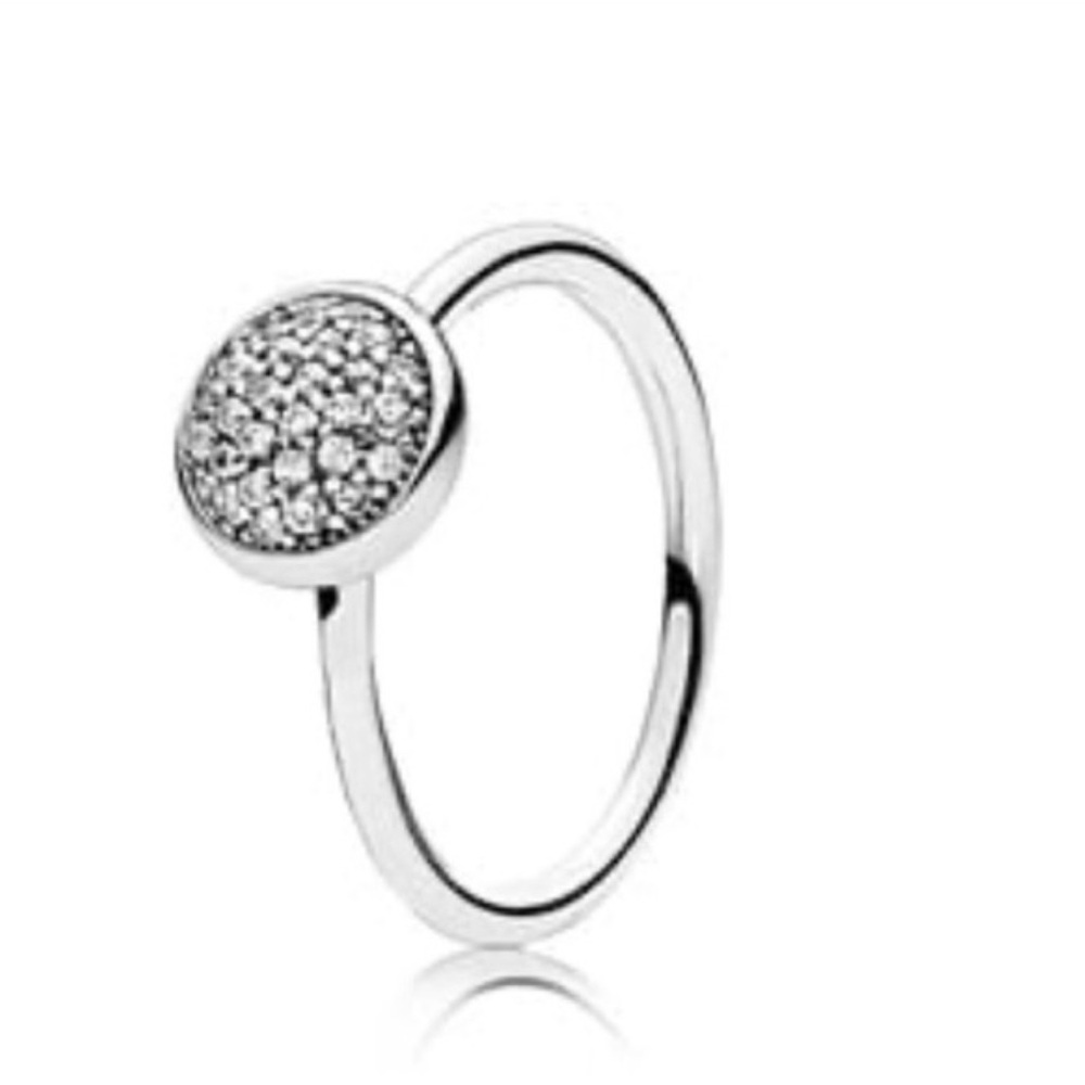 Pandora Dazzling Droplets Clear Ring